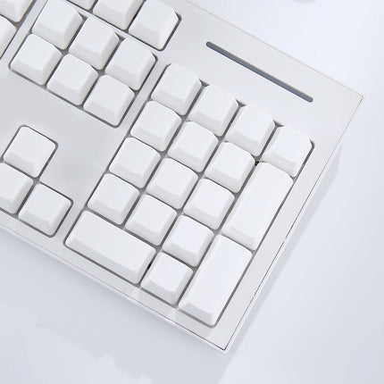 130-Key White PBT Keycap Set – Durable Mechanical Keyboard Replacement Upgrade