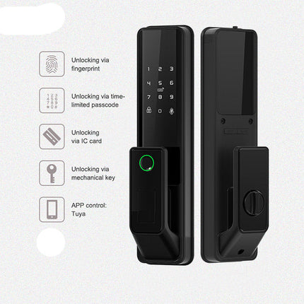 Automatic Smart Fingerprint Door Lock with Wi-Fi App, Card, and Key Access