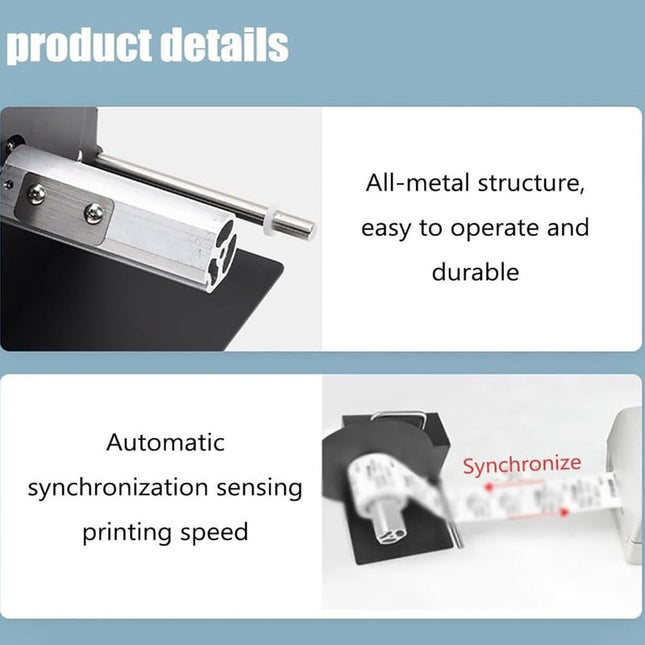 Automatic Electric Label Rewinder Machine Adjustable Speed Compact Design Black