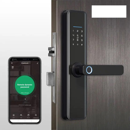 Smart Hotel Door Lock with Fingerprint, RFID, Password, and WiFi Control