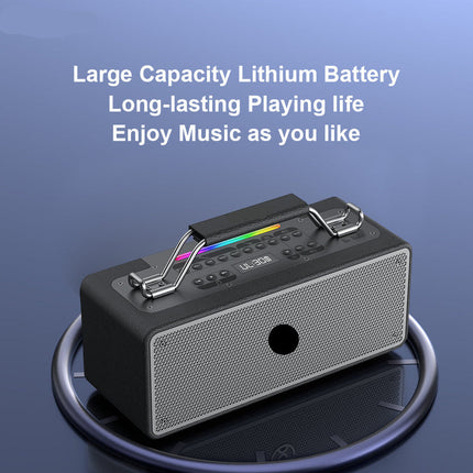 150W Portable Bluetooth Speaker with Dual Wireless Microphones, Multi-Mode Playback and Type-C Charging