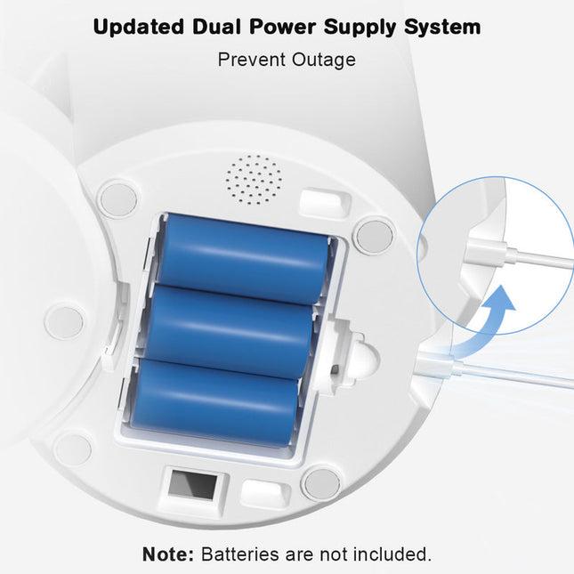 Automatic Pet Food Dispenser 6L with Dual Stainless Steel Bowls, Adjustable Height Base, USB Type-C Powered Feeder