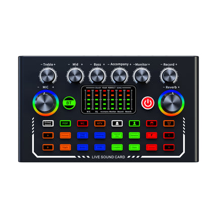 Compact Wireless Sound Card & Microphone with Tripod for PC, Phone, and Streaming