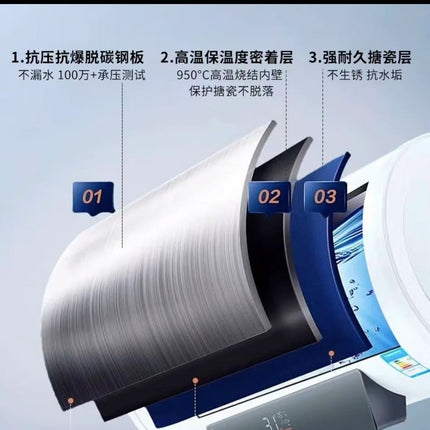 Electric Water Heater Tank 40L Digital Control Indoor Outdoor Use