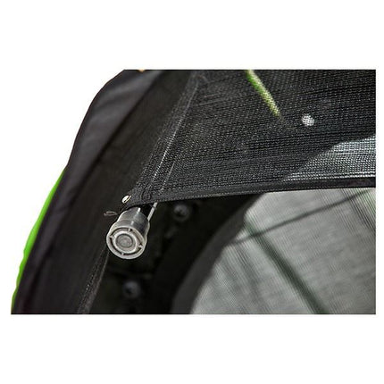 Compact 55-Inch Outdoor Trampoline with Protective Netting for Indoor or Outdoor Use