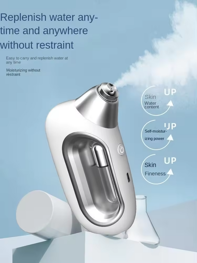 Cordless Nano Facial Hydrator for Serums Toners White