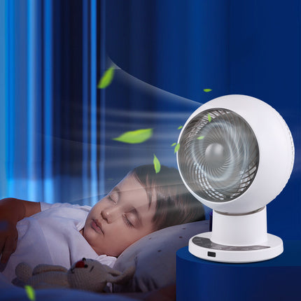 Compact Smart Standing Fan with Adjustable Speeds and Quiet Airflow