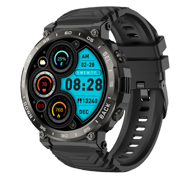 Waterproof Sport Smartwatch with Bluetooth Call Music Fitness Tracking
