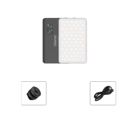 Rechargeable Pocket RGB Camera Light 5W Adjustable 2500 to 9000K for Live Streaming Selfies Shoots