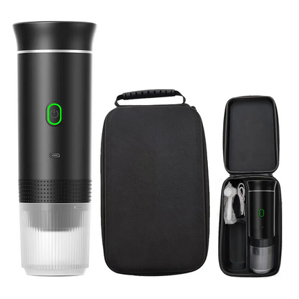 Cordless Portable Electric Coffee Maker 20 Bar Pressure 0.6L for Grounds & Capsules