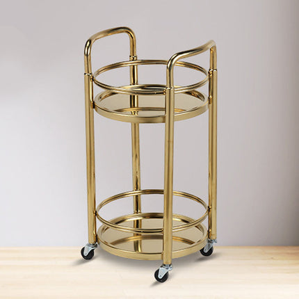 Modern 3-Layer Stainless Steel Buffet Server & Dining Cart with 10L Capacity