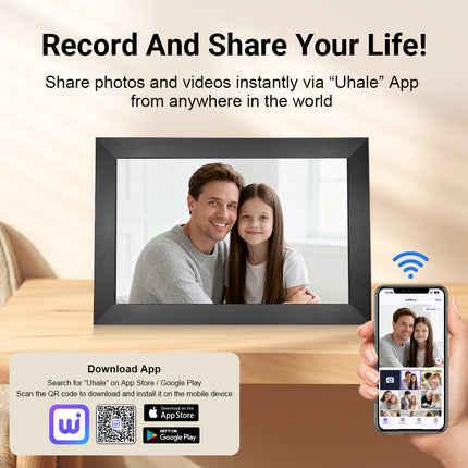 10.1 Inch IPS Touch Screen WiFi Digital Picture Frame 32GB Auto Rotate HD Display