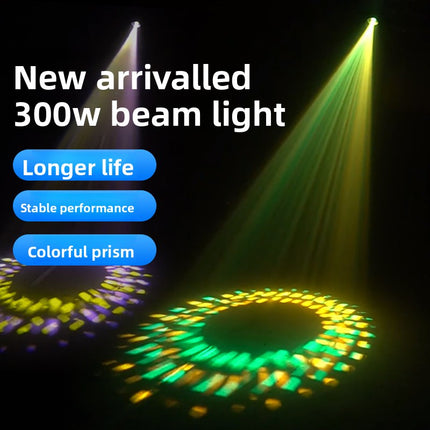 Professional 200W LED Moving Head Fixture with Zoom Control, Beam Wash Spot Effects