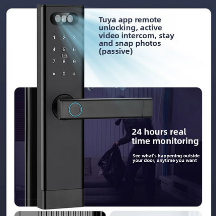 Smart Video Door Lock with 3D Face Recognition, Fingerprint Access and WiFi Camera