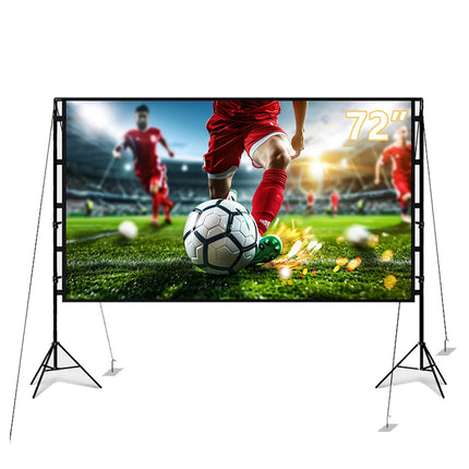 120 Inch Portable Floor Rising Projector Screen with ALR Fabric for Home Theatre Use
