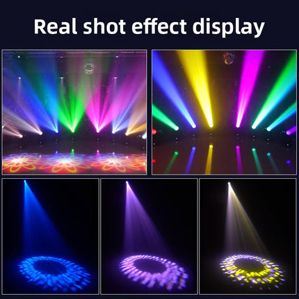 Professional 200W LED Moving Head Fixture with Zoom Control, Beam Wash Spot Effects