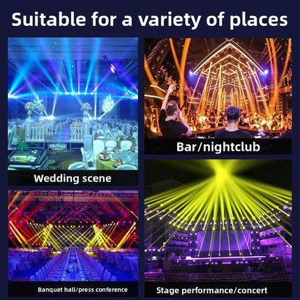 Professional 200W LED Moving Head Fixture with Zoom Control, Beam Wash Spot Effects