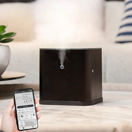 Portable Ultrasonic Aroma Diffuser with Aluminum Alloy Body, 12W, 200ml – Black or Rose Gold