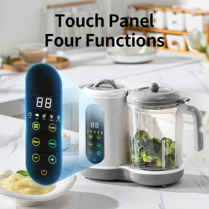 Portable Food Steamer Blender and Grinder 3-in-1 Electric Food Processor 450W