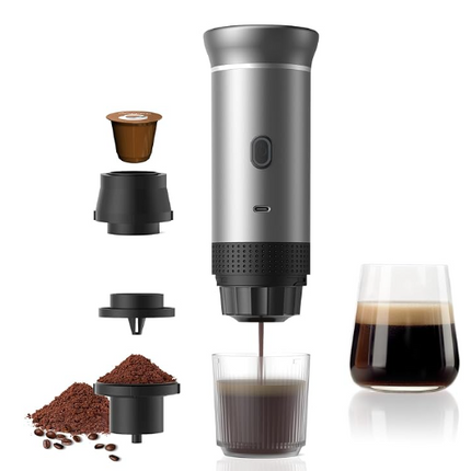 Portable USB Rechargeable Espresso Coffee Maker 20 Bar Pressure Mini Coffee Machine for Travel Camping