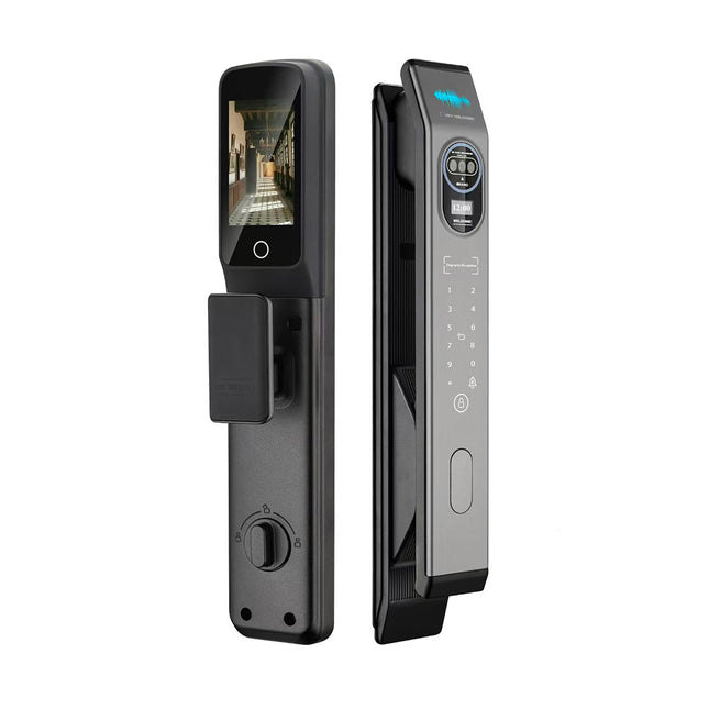 Smart 3D Face Recognition Door Lock with Fingerprint Password Card and Tuya App