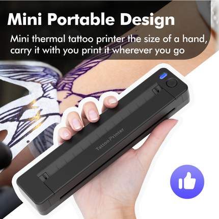 Portable Inkless Thermal Printer Rechargeable Wireless Document & Label Printing