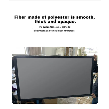 120 Inch Portable Floor Rising Projector Screen with ALR Fabric for Home Theatre Use