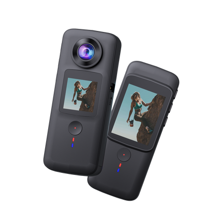 Portable 4K HD Action Camera Waterproof 10m with Wide Angle and Stabilized Video Recording