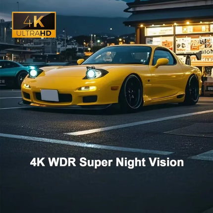 4K WiFi Dash Camera with Triple Recording and Parking Monitoring Support