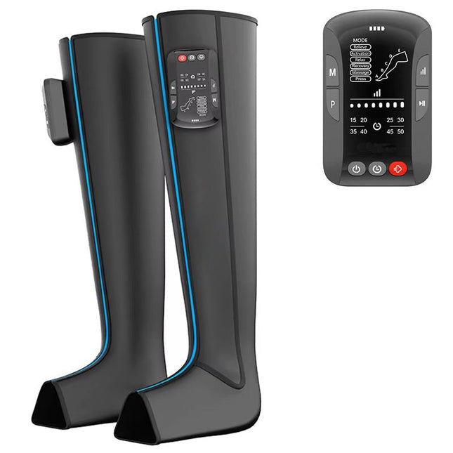 Wireless Rechargeable Leg Compression Massager Boots – 8-Chamber Muscle Recovery & Swelling Relief