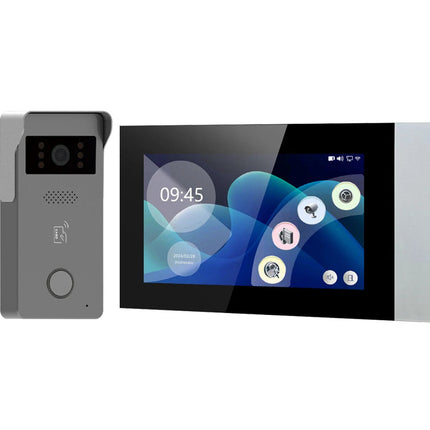 Smart 2-Wire Video Intercom System with 7" Monitor, 1080P IR Camera & RFID Unlock