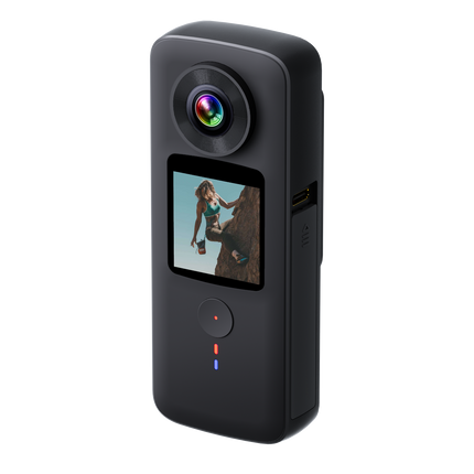 Portable 4K HD Action Camera Waterproof 10m with Wide Angle and Stabilized Video Recording