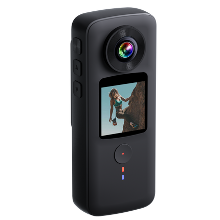 Portable 4K HD Action Camera Waterproof 10m with Wide Angle and Stabilized Video Recording