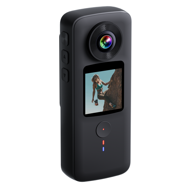 Portable 4K HD Action Camera Waterproof 10m with Wide Angle and Stabilized Video Recording