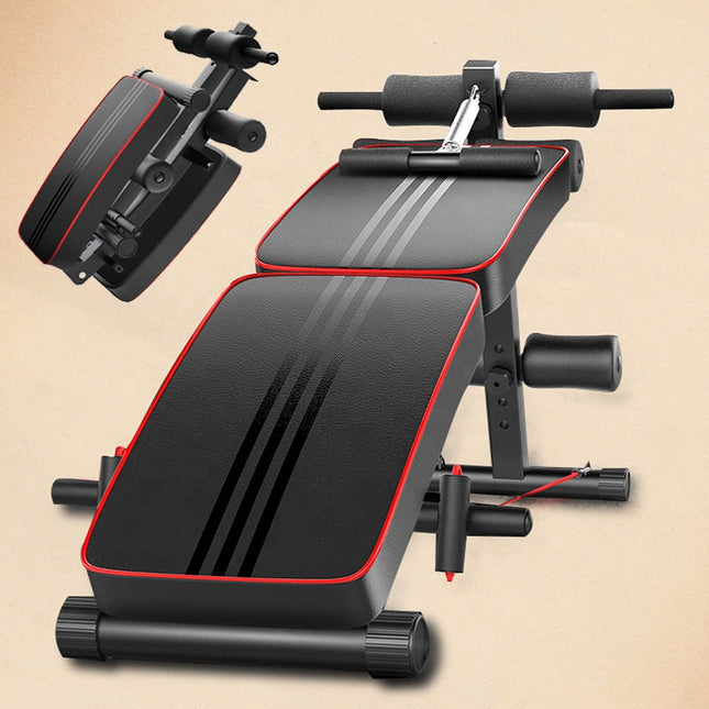 Portable Foldable Ab Board for Home & Gym Core Exercises Black