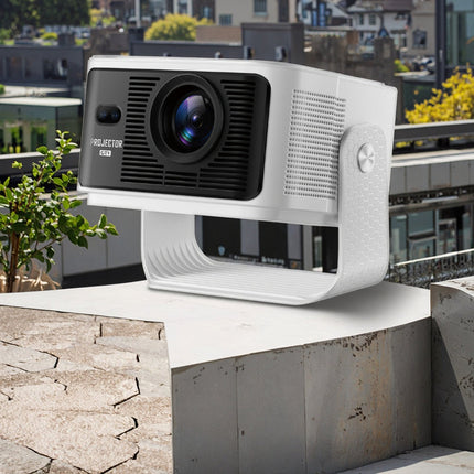 Full HD 1080p Android Projector 650 ANSI Brightness WiFi 6 & Bluetooth 5.4 White