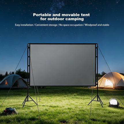 120 Inch Portable Floor Rising Projector Screen with ALR Fabric for Home Theatre Use