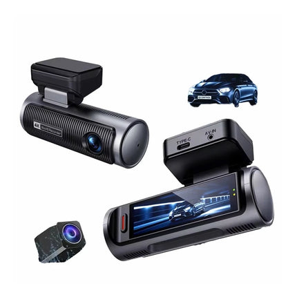 Dual 4K WiFi Dash Cam with Front and Rear Recording and 3.19 Inch Display