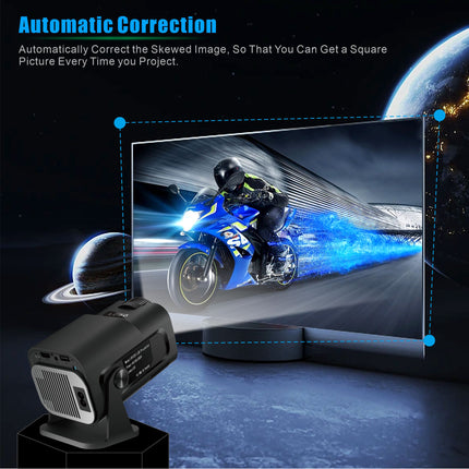 Portable Full HD Projector Android OS WiFi Bluetooth Large Screen Support