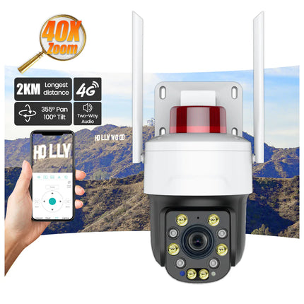 Advanced PTZ Outdoor Surveillance Camera with POE Support, Dual-Frequency WiFi & 5X Zoom