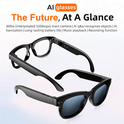Portable Smart Glasses with HD Camera, Object Recognition and Bluetooth Audio