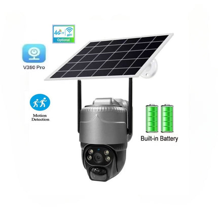 3MP Solar Powered Wireless Security Camera with Pan Tilt and Night Vision