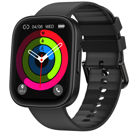 Smart Fitness Watch 2.06" AMOLED Display Heart Rate & Blood Oxygen Monitor