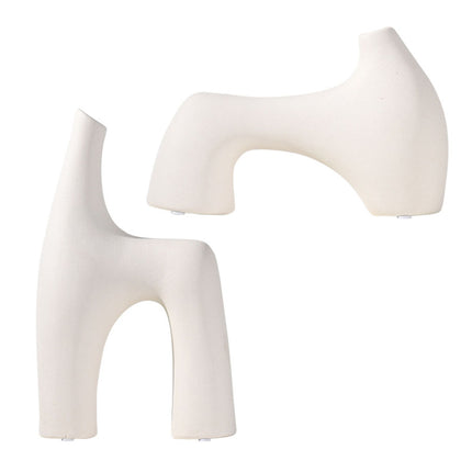 Modern Abstract Tabletop Decor Sculpture 23x8x40CM Minimal Style Home Office Display