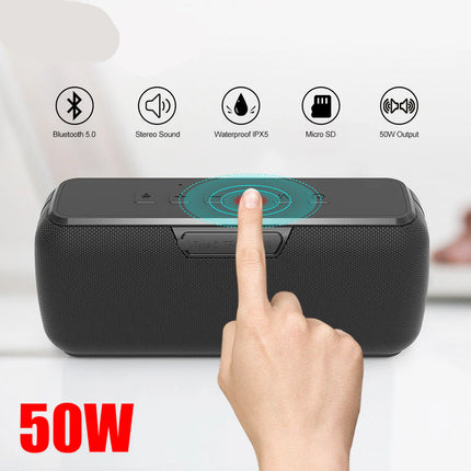 High-Performance Wireless Speaker 50W with Enhanced Bass, Water-Resistant Design & Long Battery Life