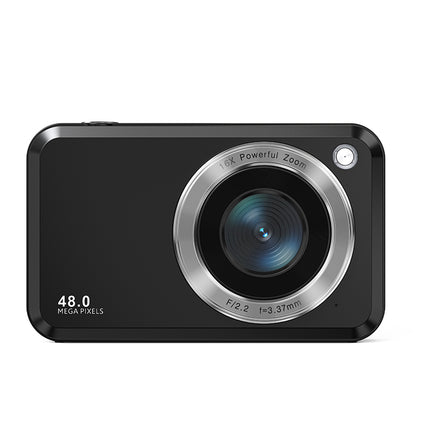 Portable Dual-Lens Digital Camera 48MP Photos 1080p Video 16X Zoom with Flash and Self-Timer