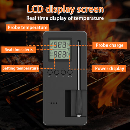 Bluetooth Meat Probe Thermometer for Precise Cooking & Grill Tracking