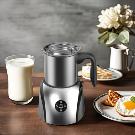 Electric Milk Frother 350ml Stainless Steel, 450W for Coffee & Hot Chocolate