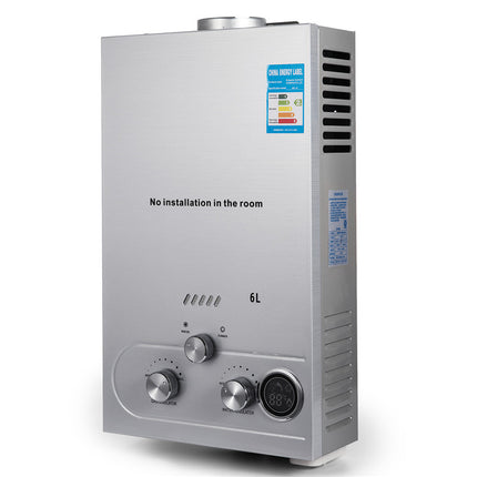 8L Tankless Gas Water Heater 16kW LPG Natural Gas Instant Hot Water Stainless Steel