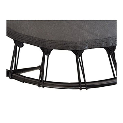Compact 55-Inch Outdoor Trampoline with Protective Netting for Indoor or Outdoor Use